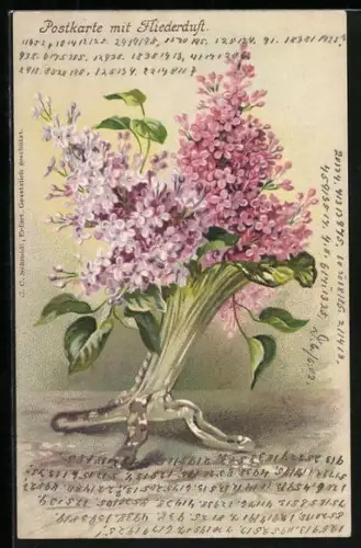 Duft-AK Strauss mit Flieder