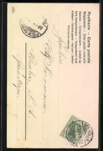 Duft-AK Bunter Blumenstrauss mit Duft