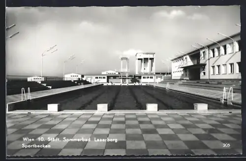 AK Wien, Laaerberg, Städt. Sommerbad Laaerberg, Sportbecken