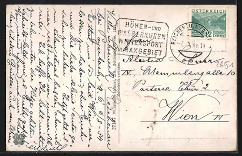 AK Reichenau /N.-Oe., Rothschildsche Stiftung