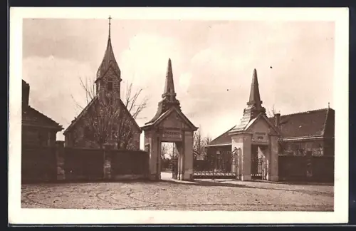 AK Wien, Evang. Kapelle auf dem Zentralfriedhof, III. Tor