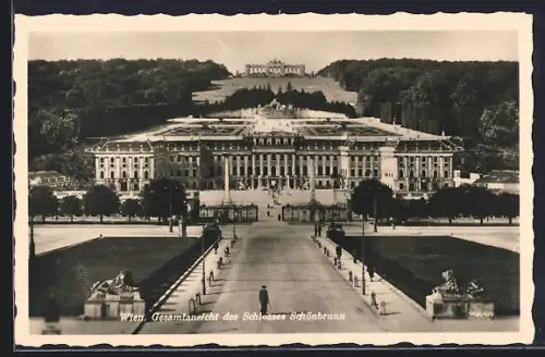 AK Wien, Schloss Schönbrunn, Gesamtansicht