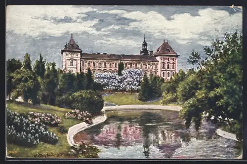 Künstler-AK Wien, Türkenschanz-Park, Hochschule für Bodenkultur