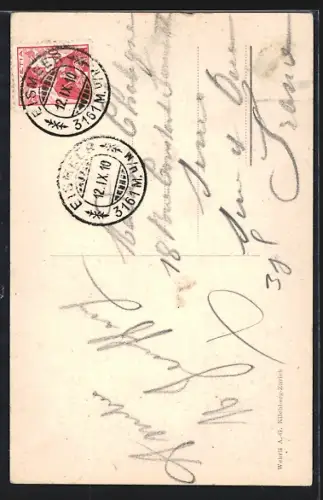 AK Trümmelbach, unterster Wasserfall