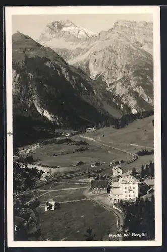 AK Preda, Ortsansicht von einer Anhöhe aus