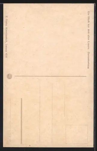 AK Luzern, Ansicht vom Dornacherhaus