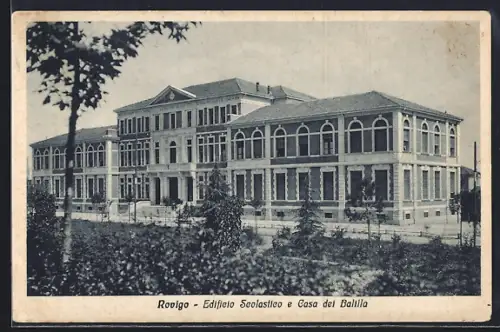 AK Rovigo, Edificio Scolastico e Casa dei Balilla