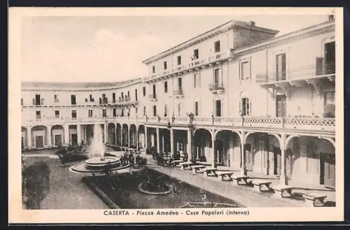 AK Caserta, Piazza Amedeo, Case Popolari