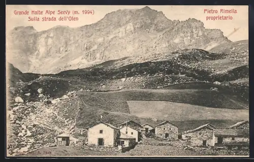AK Gressoney, Alpe Seevy, Grande Halte sulla strada del`Olen