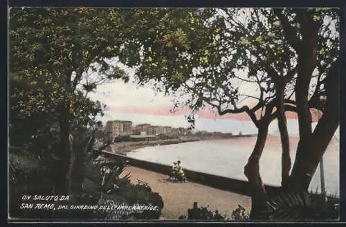 AK San Remo, San Remo dal Giardino dell Imperiatrice