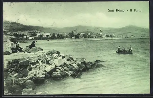 AK San Remo, Il Porto, Panorama