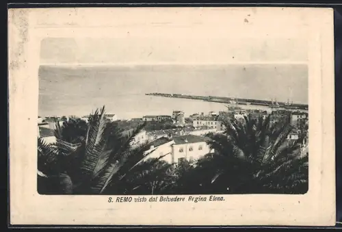AK San Remo, S. Remo visto dal Belvedere Regina Elena