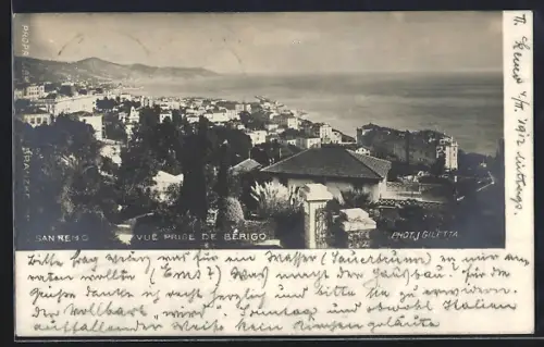 AK San Remo, Vue prise de Berigo