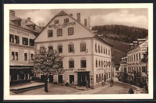 AK Mariazell, Hotel zum goldenen Greifen, Neustädterstrasse 1