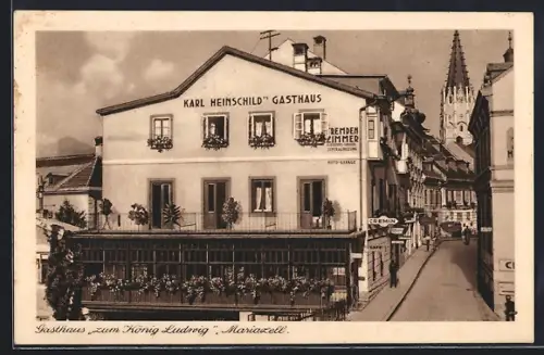 AK Mariazell, Gasthaus Karl Heinschild