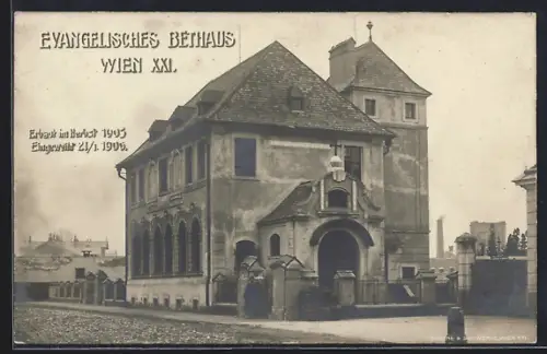AK Wien, Evangelisches Bethaus, eingeweiht 1906
