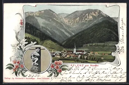 AK Aflenz, Ortsansicht von Norden