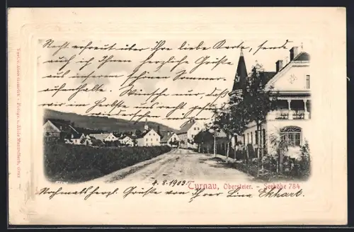 AK Turnau /Obersteier, Ortspartie mit Kirche