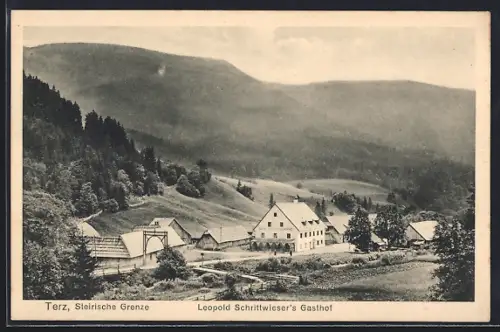AK St. Aegyd am Neuwalde, Terz, Gasthof von Leopold Schrittwieser