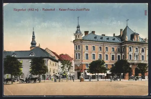 AK Klagenfurt, Rainerhof, Kaiser-Franz-Josef-Platz