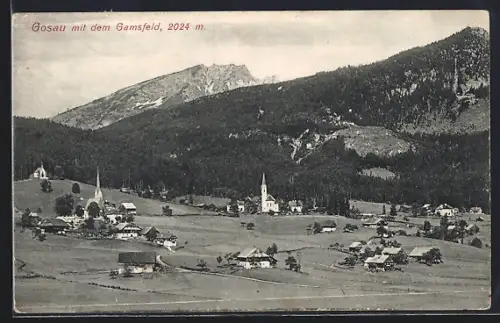 AK Gosau, Ortspartie mit dem Gamsfeld