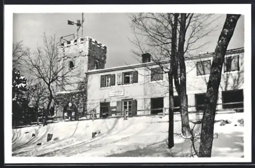 AK Naturfreundehaus auf dem Höllenstein mit Julienturm