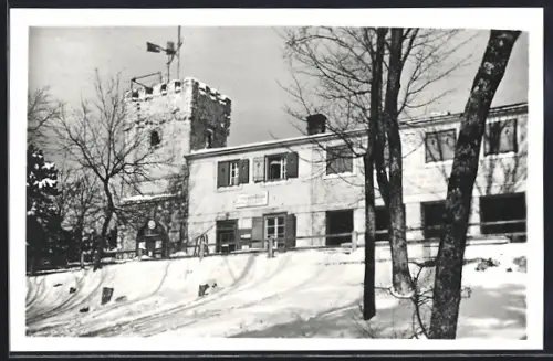 AK Naturfreundehaus auf dem Höllenstein mit Julienturm