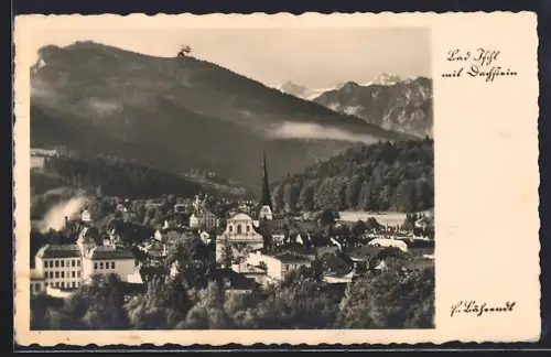 AK Bad Ischl, Teilansicht mit Dachstein