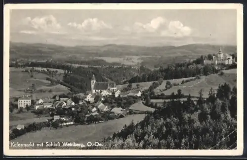AK Kefermarkt, Totalansicht mit Schloss Weinberg