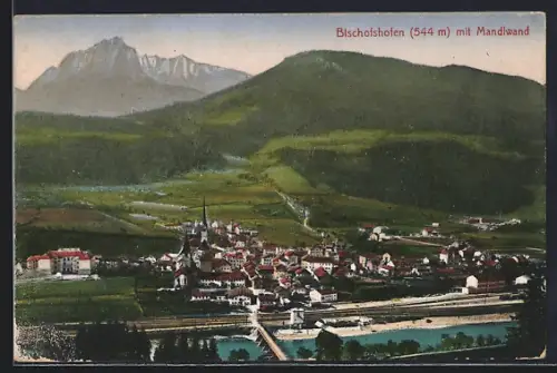 AK Bischofshofen, Teilansicht mit Mandlwand