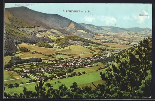 AK Altenmarkt a. d. Tr., Teilansicht mit Hocheck und Araburg