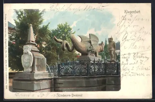 AK Klagenfurt, Lindwurm-Denkmal