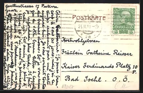 AK Graz, Strassenpartie am Burgtor mit Blumengeschäft von Marie Hofer