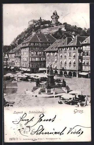 AK Graz, Lugeck und Schlossberg