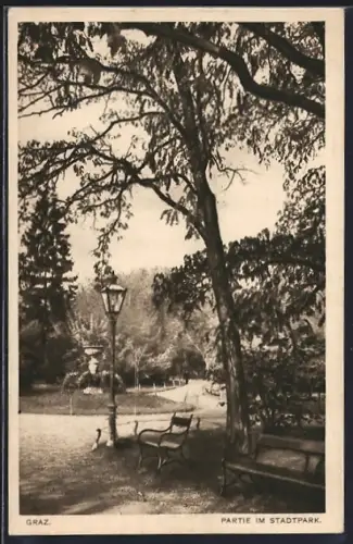 AK Graz, Partie im Stadtpark