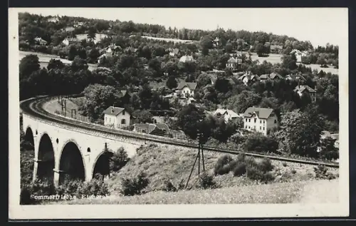 AK Eichgraben, Ortsansicht mit Viadukt