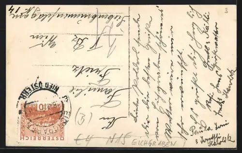 AK Eichgraben, Ortsansicht mit Viadukt