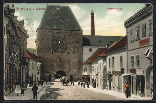 AK Hainburg a. d. Donau, Wienerstrasse