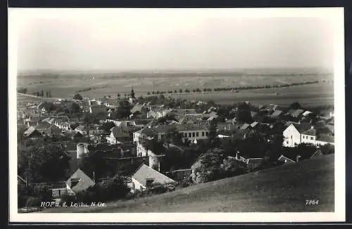 AK Hof a. d. Leitha, Ortsansicht aus der Vogelschau
