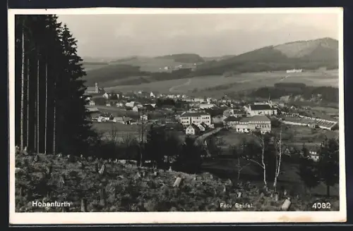 AK Hohenfurth, Ortsansicht aus der Vogelschau