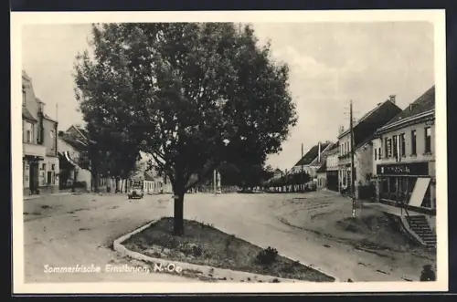 AK Ernstbrunn, Platzansicht mit Geschäften