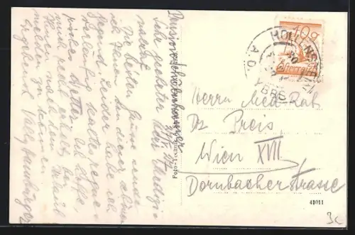 AK Gr. Hollenstein a. d. Ybbs, Teilansicht mit Kirche