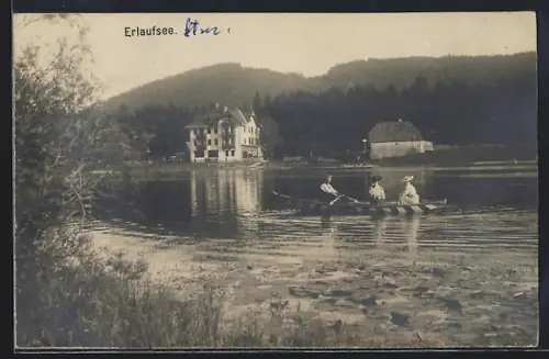 AK Erlaufsee, Ruderboot auf dem Wasser