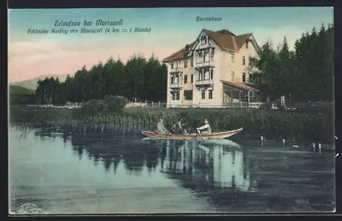 AK Erlaufsee, Ruderboot am Herrenhaus