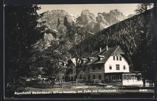 AK Hochschwab, Alpen-Hotel Bodenbauer am Fusse des Hochschwab