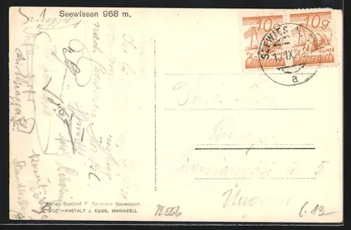 AK Seewiesen, Ortspartie