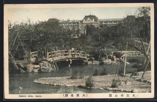 AK Osaka, Tennoji Park with wooden bridges