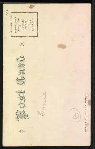 AK Osterhase mit Eierkorb