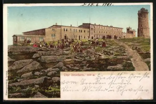 AK Brocken, Hotel und die Wetterstation auf der Bergspitze