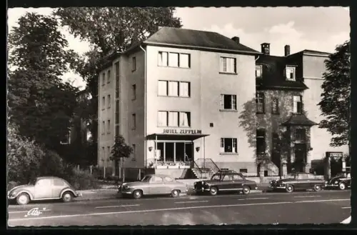 AK Frankfurt-Bockenheim, Hotel Zeppelin in der Zeppelin Allee 2